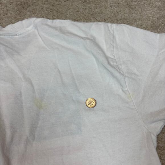 Vintage Disney Store Mickey House American Flag Salute T Shirt Men's M - Picture 8 of 9